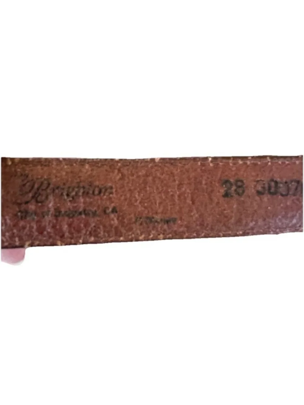 Brighton Vintage Disney Leather Belt Size 28 Mickey, Donald, Goofy